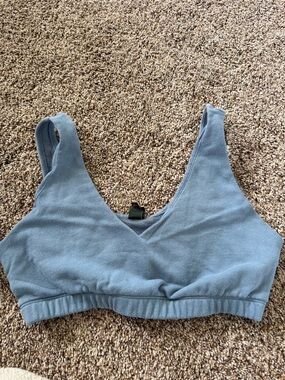 wild fable Blue V-Neck Crop Bralette